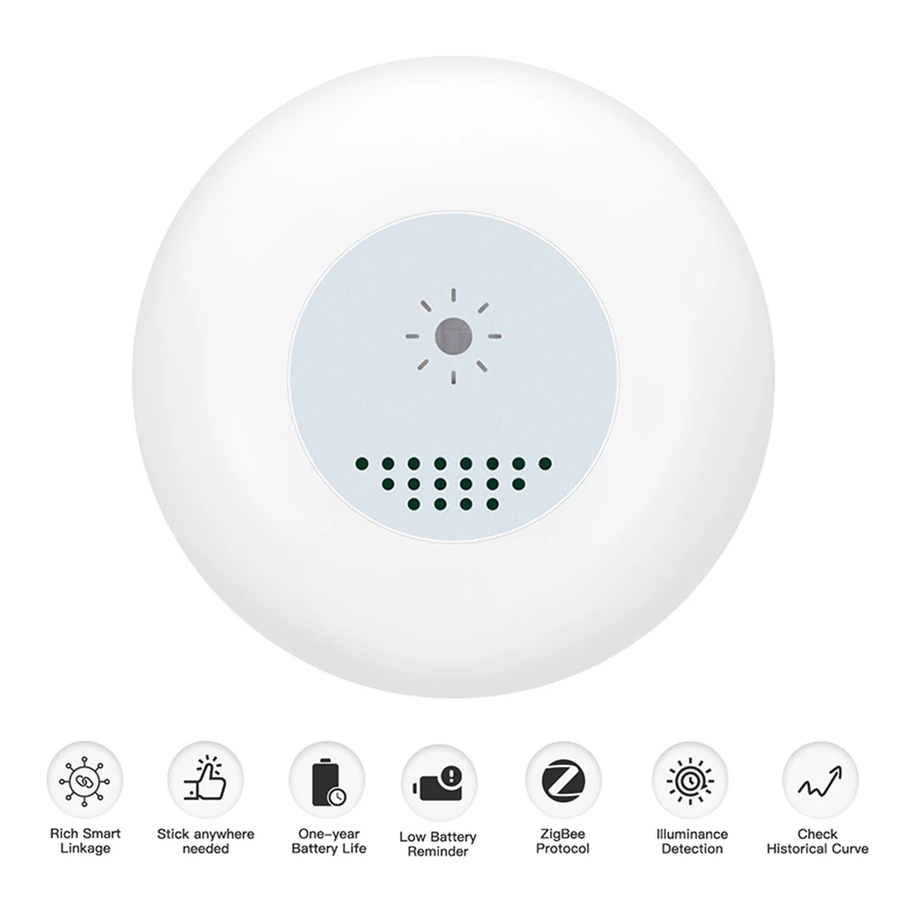 Tuya Zigbee Smart Light Sensor Luminance Sensor Illumination Brightness Detector Home Lighting Automation