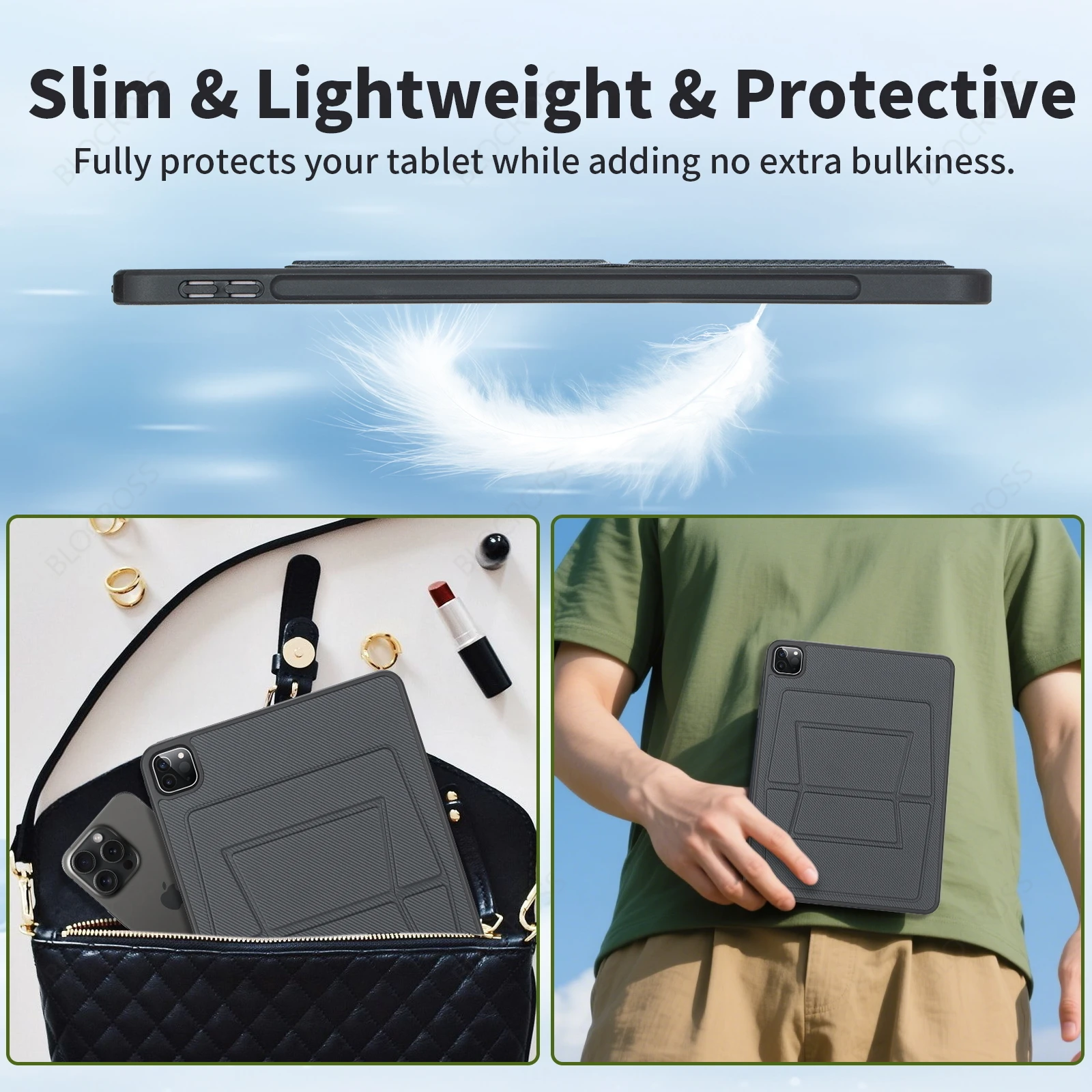 Sleek Magnetic Tablet Case with Stand Feature
