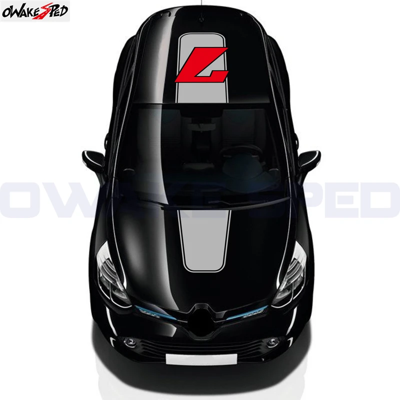 

2 шт., виниловые наклейки на крышу кузова автомобиля Renault Clio