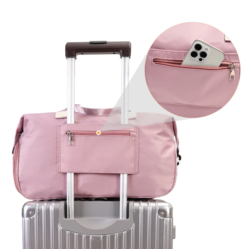 Weekend Women's Travel Bag Large Waterproof Sports Gym Luggage Bag Duffle Voyage Handbag Oxford Cloth Ladies Crossbody
