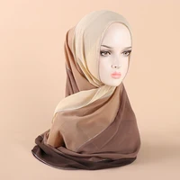 New Muslim Chiffon Patchwork Scarf, Handmade Diamond Decoration,  Exquisite Women's Headscarf, Casual And Versatile Hijab 1