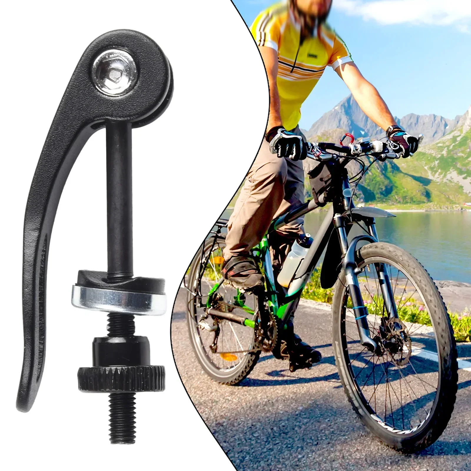 M5 Bikes Quick Release-Seat Post Clamps Skewer Bolts Clips Screws  Quick Release Screw Bike Seat Post Clamp Skewer Bolt M5