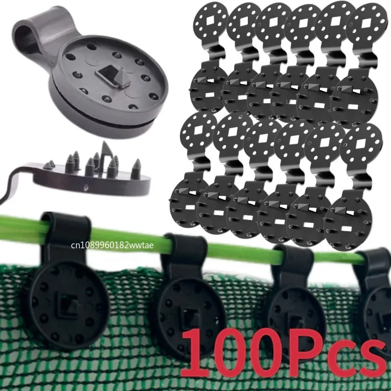 50/100pc Shade Cloth Clips Awning Plastic Outdoor Net Clip Camping Garden Tools Fence Net Fix Clamp Hook