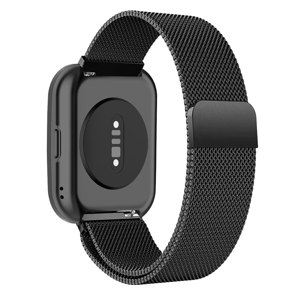 Magnetic Metal Mesh Smartwatch Wristband - 22mm Strap Bracelet
