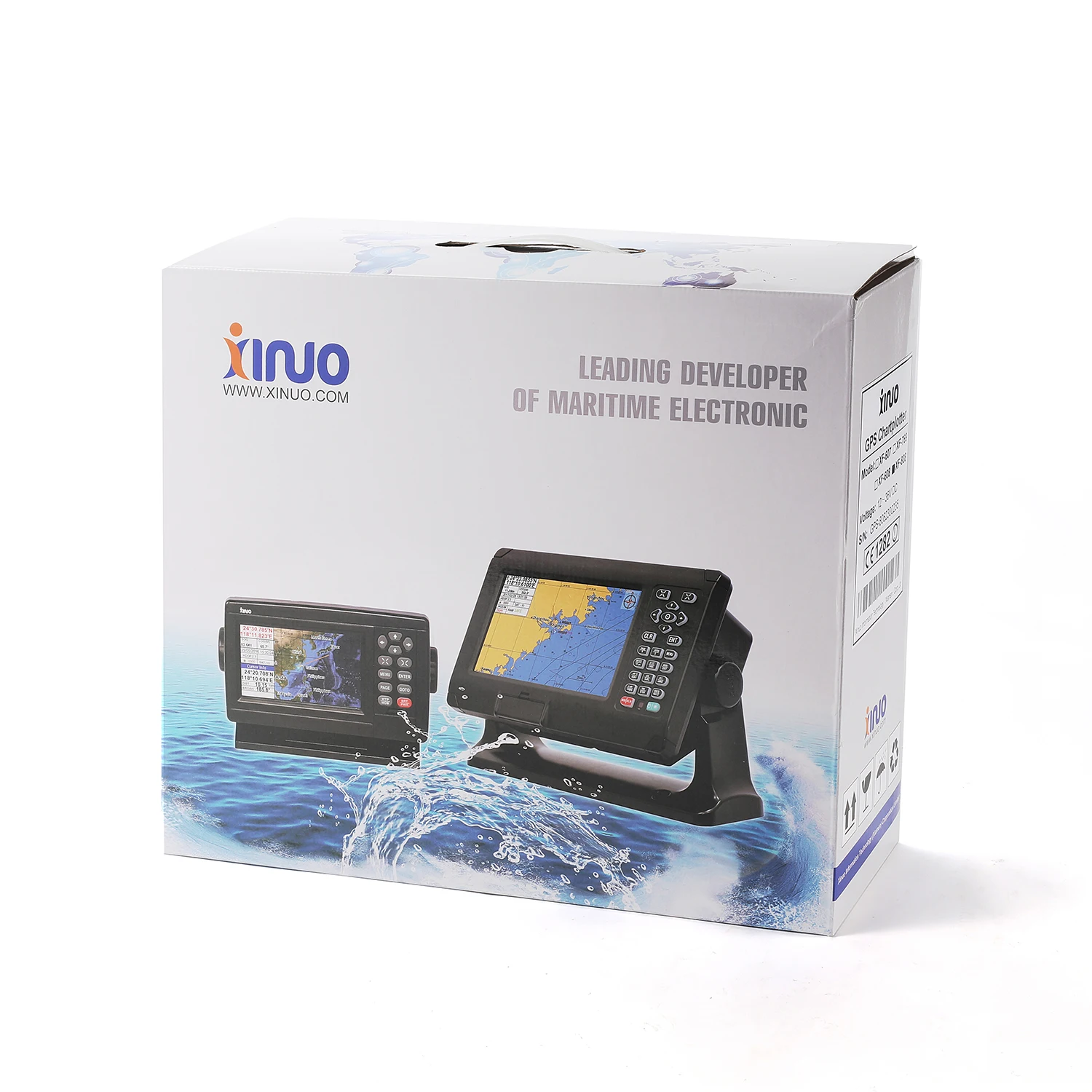 XINUO XF-808 8-Inch small GPS chart plotter LCD monitor Marine electronics navigator CE IMO NMEA0183 AIS interfaces IP65