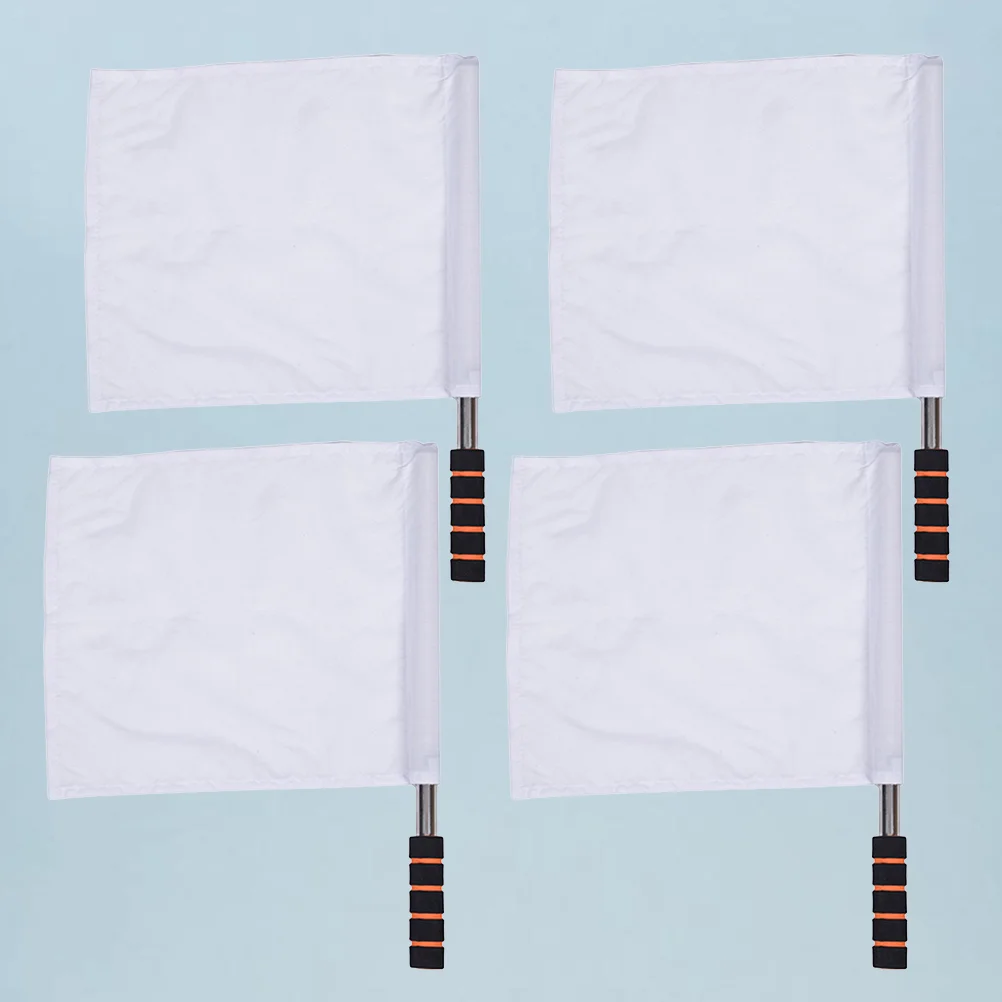 

Track And Field Events Referee Flag Match Stainless Steel Pole Command Flag Hand Signal Flags Hand Signal Flag Waving Flag