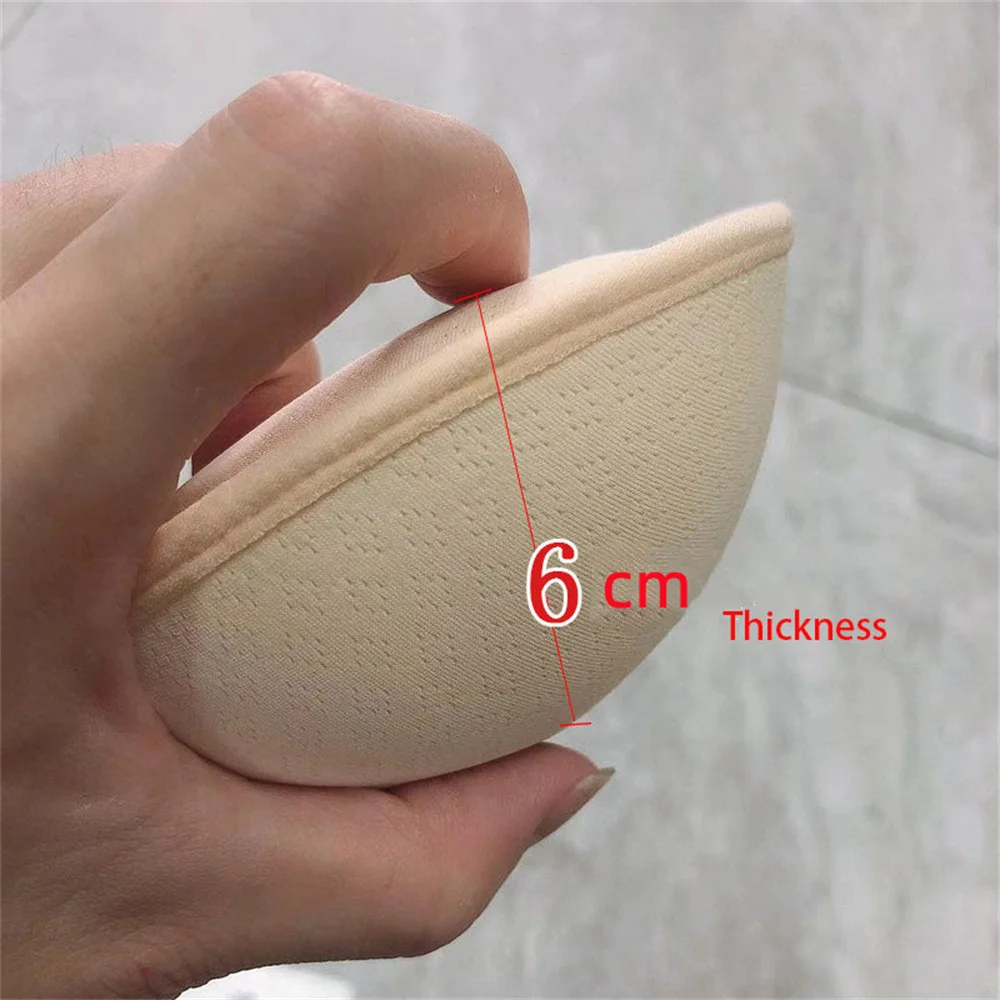 6cm 3D Lift Up Sponge Bra Pads for Bikini Women Underwear Breast Lifting Padded Bra Lining Swimsuit Bra Inserts Pad