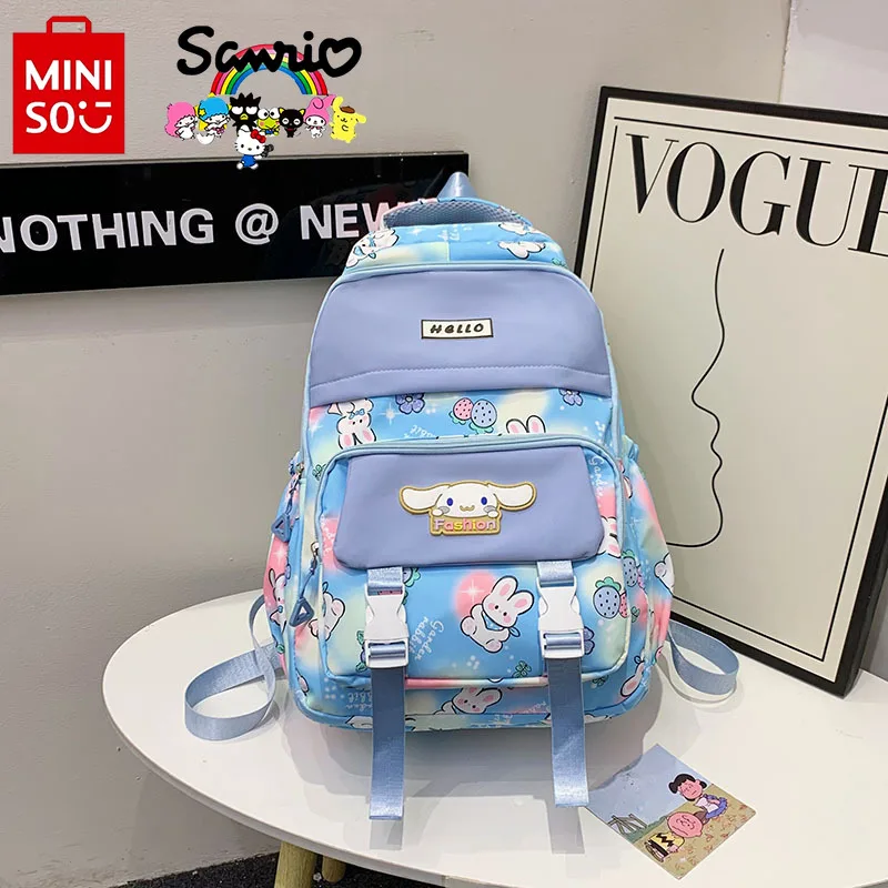 Miniso Cinnamoroll New Student School Bag Fashionable High Quality Women's Backpack Small Fresh Large Capacity Girl Backpack