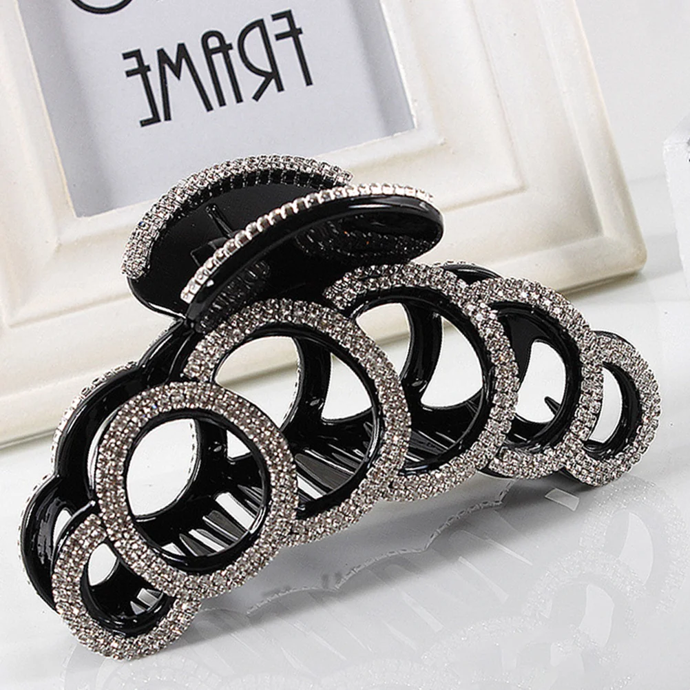 Fashion Hair Jewelry Hair Crab Clamp Large Rhinestones Jaw Clips Strong Hair Claw Clips Hair Styling Accessories For Women Girl 2