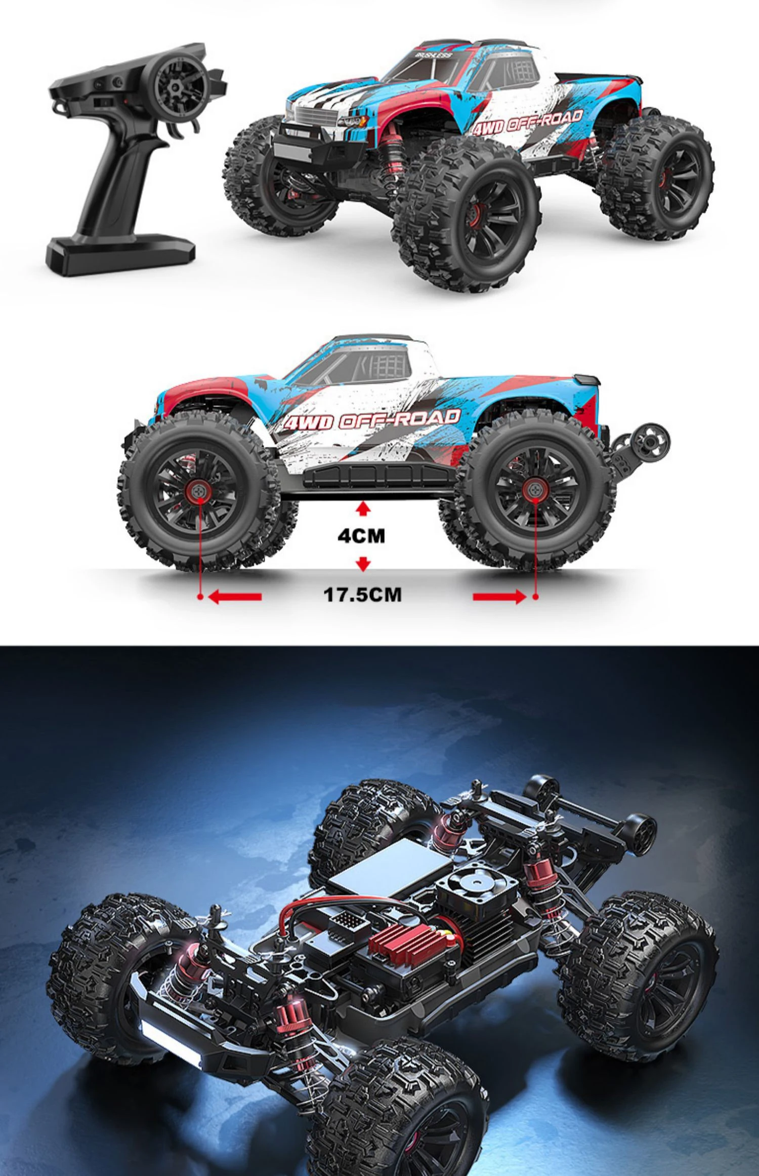 New MJX Hyper Go 16208 3S 1/16 Brushless RC Car Hobby 2.4G