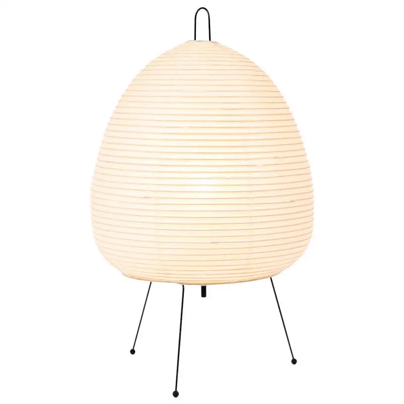 Japanese-style tripod paper lamp creative simple lantern bedroom bedside retro art design decorative table lamp table lamp