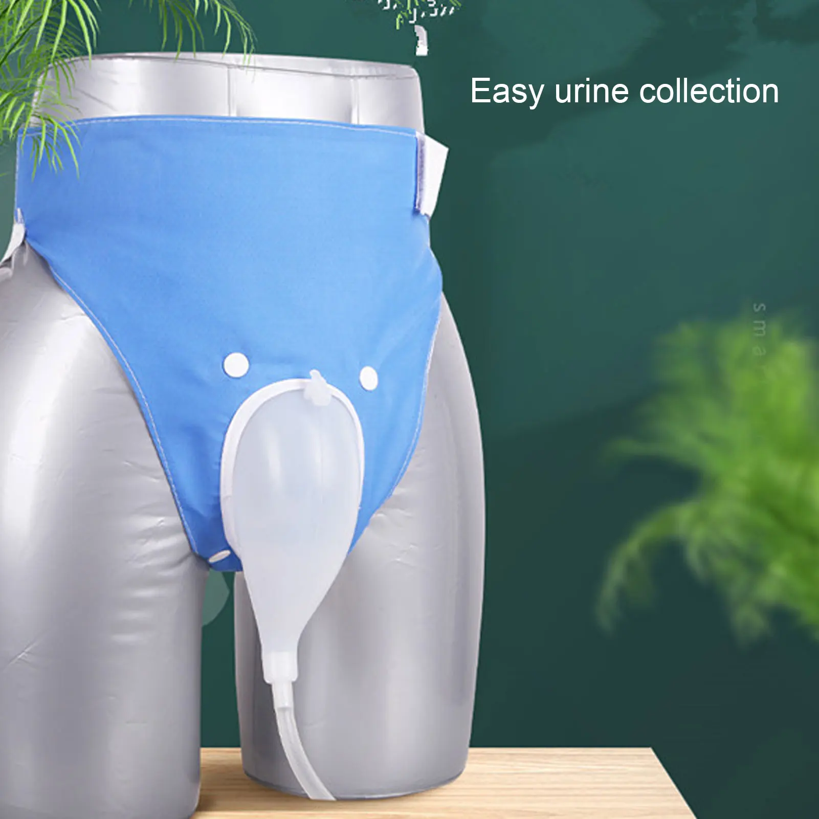 Urinal Pee Collector Urine Pee Holder Portable Wearable Reusable Silicone Urine Collection Bag for Elderly Men 1000ML 2000ML male urine collector