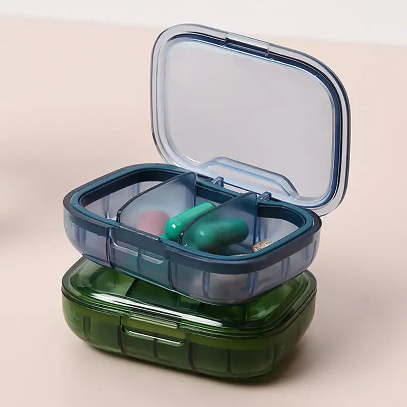 Mini Medicine Pills Box Storage Box Pills Dispenser Pill Organizer Tablet Pillbox Case Container Pastillero Portable