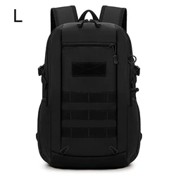 Compact Waterproof Outdoor Backpack - Ideal for Travel, Camping, Hiking, and Fishing (Black L)