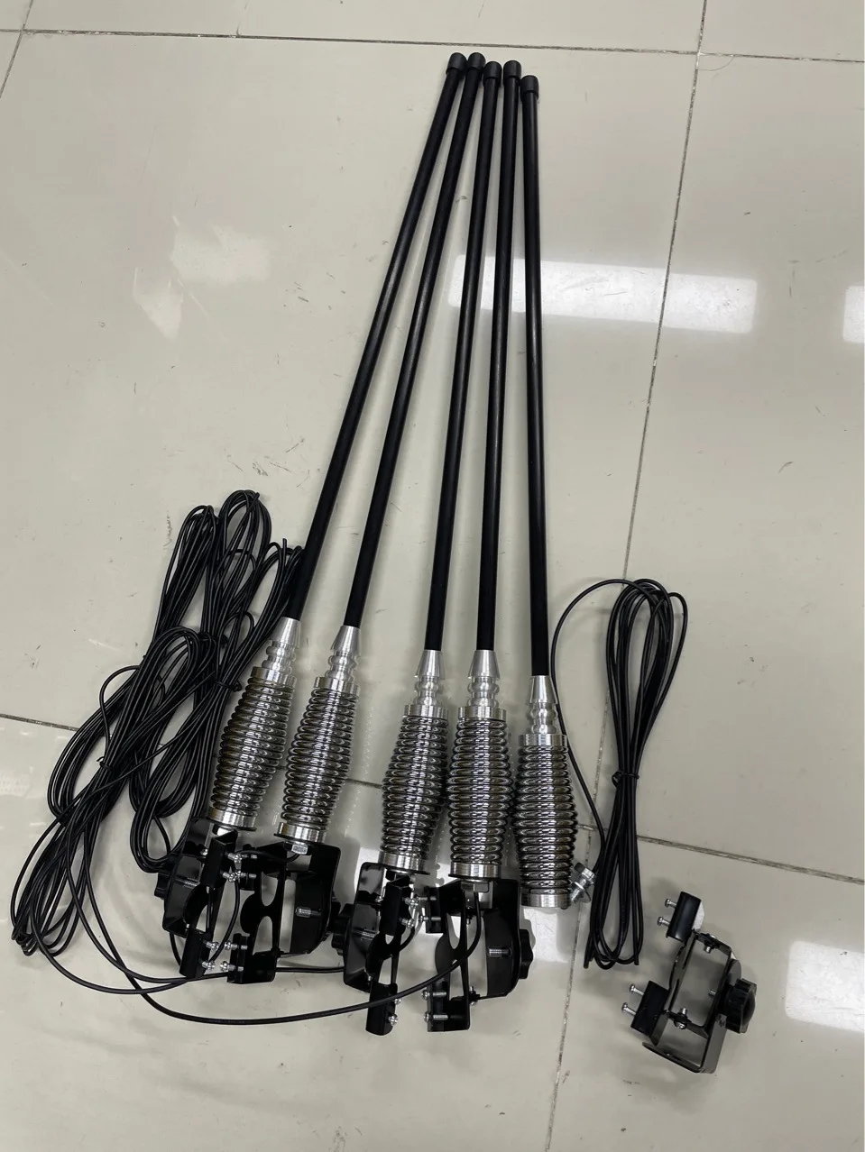 70cm 섬유 자동차 장식 안테나, 오프로드 프론트 범퍼용 클립온 마운트
