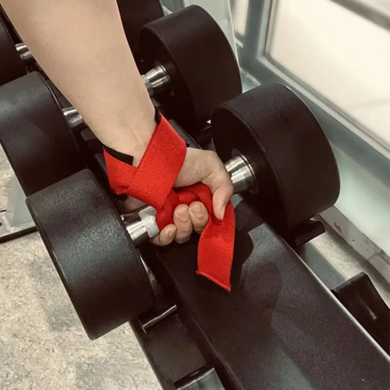 Weightlifting Straps Wrist Straps 1Pair Non-slip Strap Gym Dumbbell Workout Weights Lifting Straps Crossfit Fitness Equipment Wrist Wrap Lift Exercise Training