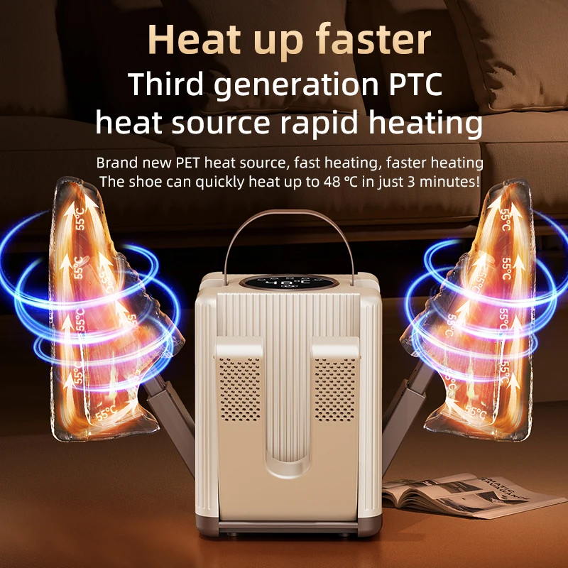 Six Arm Shoe Dryer Foldable Electric Shoe Warmer