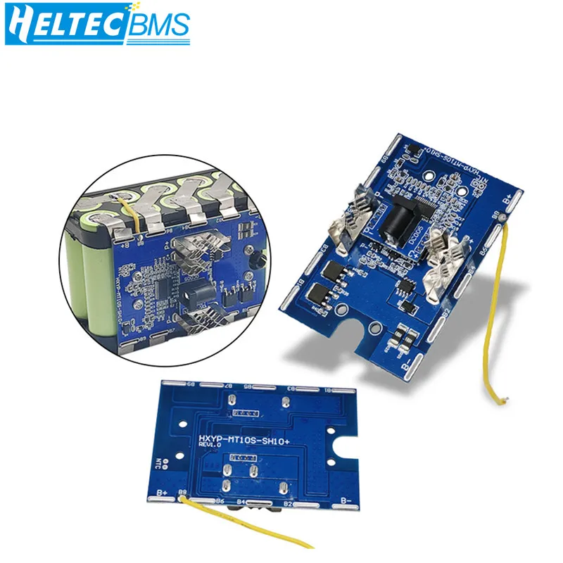 10S 30A BMS 36V 42V Electric Hand Drill Battery Charging Board