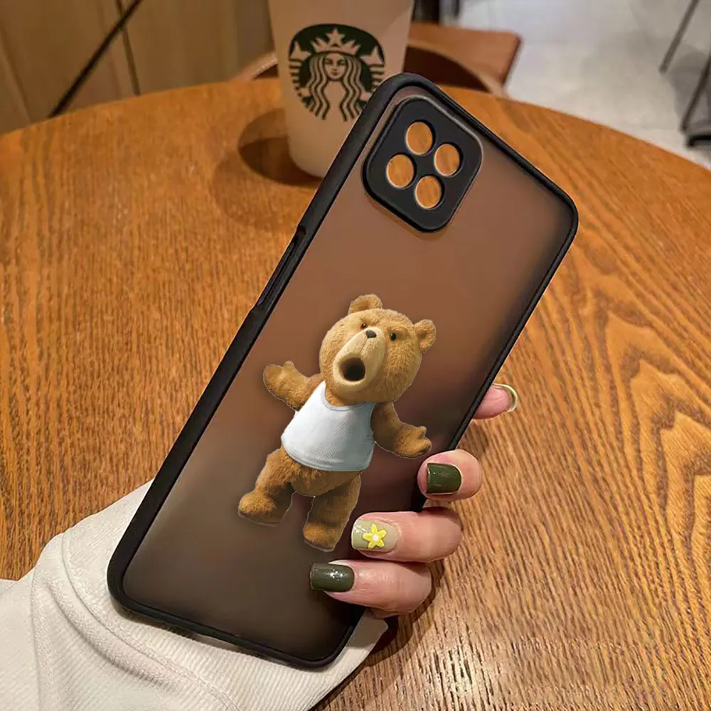 thumbnail image 1 of Funda mate para OPPO A97 A96 A95 A94 A93 A92 A78 A74 A73 A72 A57 A55 A54 A53 A17 A16 4G 5G Funda traviesa t-oso de peluche pareja, 1 of 5