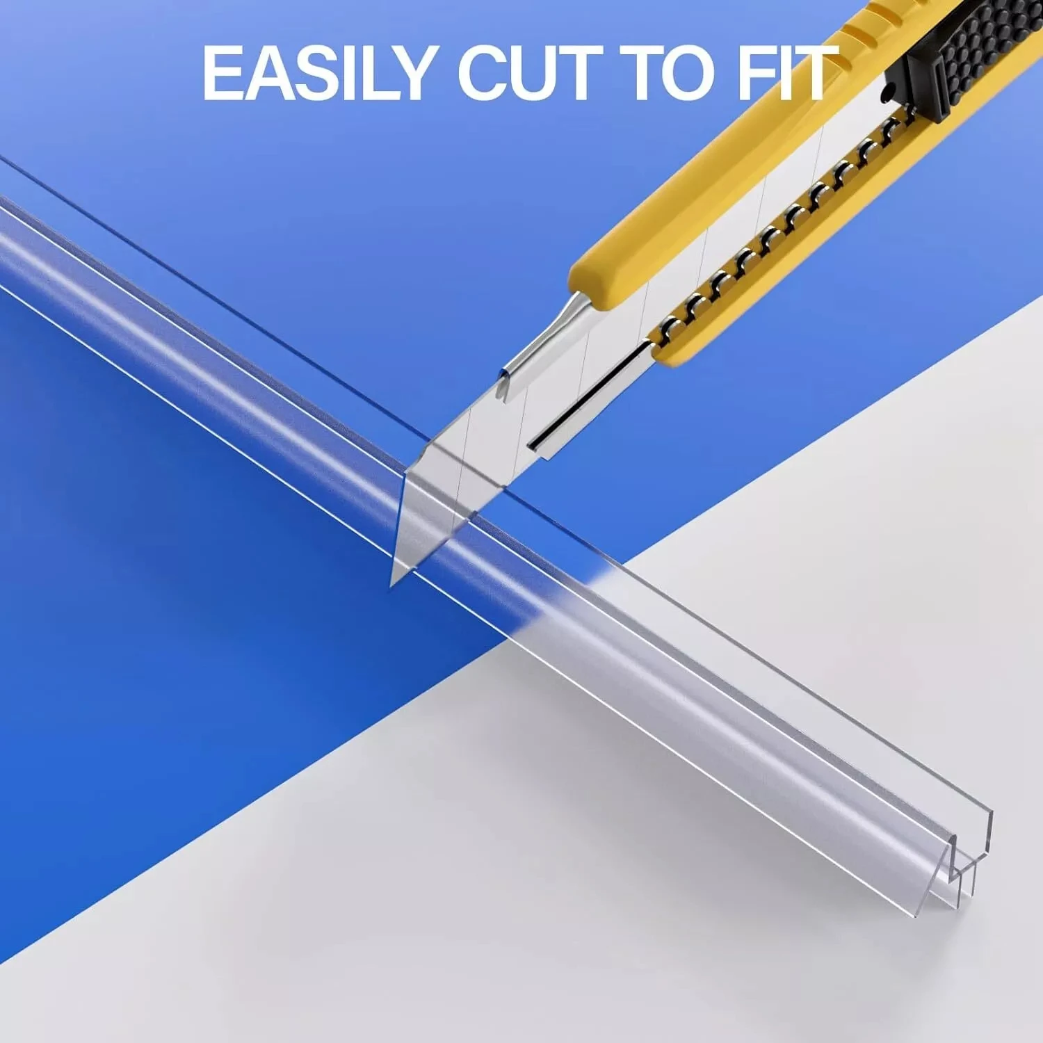 Door seal strip 6/8/10/12mm Transparent PVC Seal Gap Window Door Weatherstrip Bath Shower Screen Door Seal Strip
