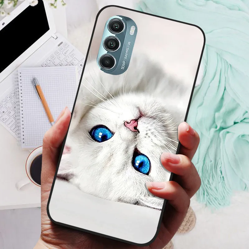 Lion & Wolf Black Silicone Soft Back Protective Case - Sleek & Stylish Cover