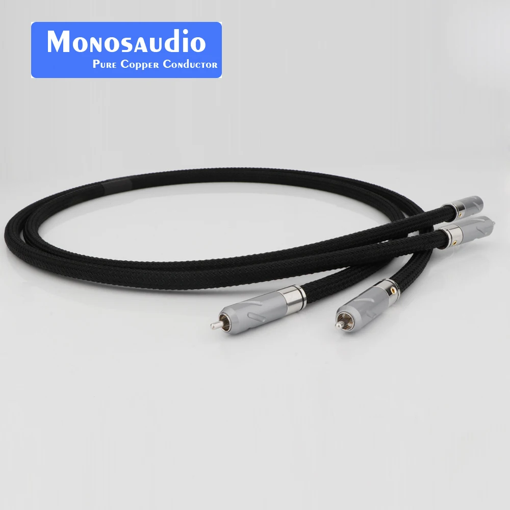 Monosaudio-PS75-Pure-Silver-RCA-Signal-Cable-Audio-Eextend-Interconnect ...