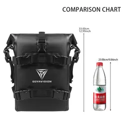 Waterproof Outdoor Motorcycle Saddle Bag - 8L Large Capacity Tool Pack (1pc M)