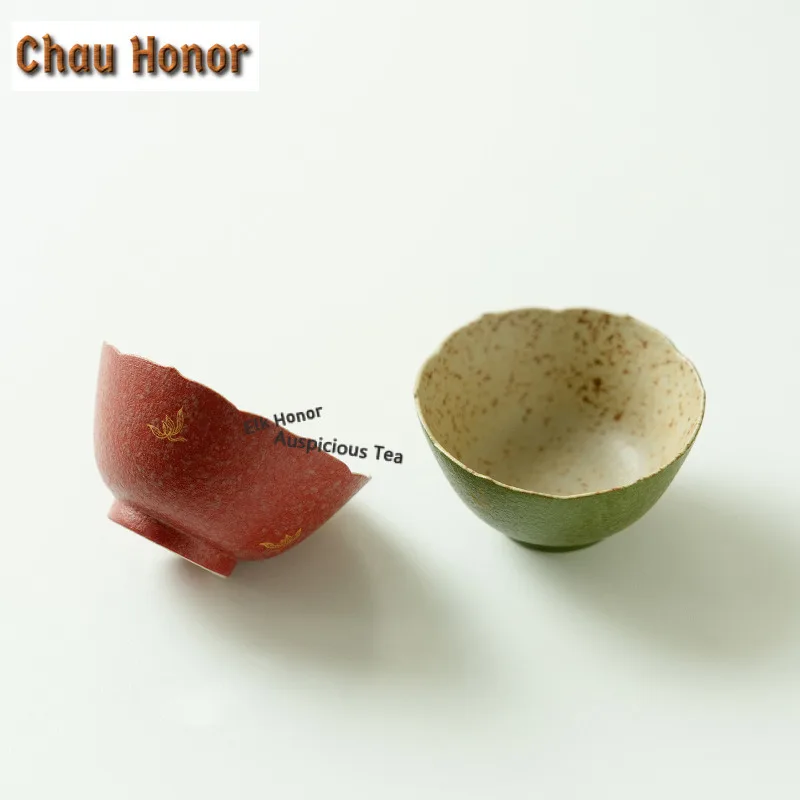 45ml Hand-painted Orchid Teacup Retro Tea Bowl Jug Tea-tasting Fragrance Cup Chazhan Master Cups Teaset Accessories Collection