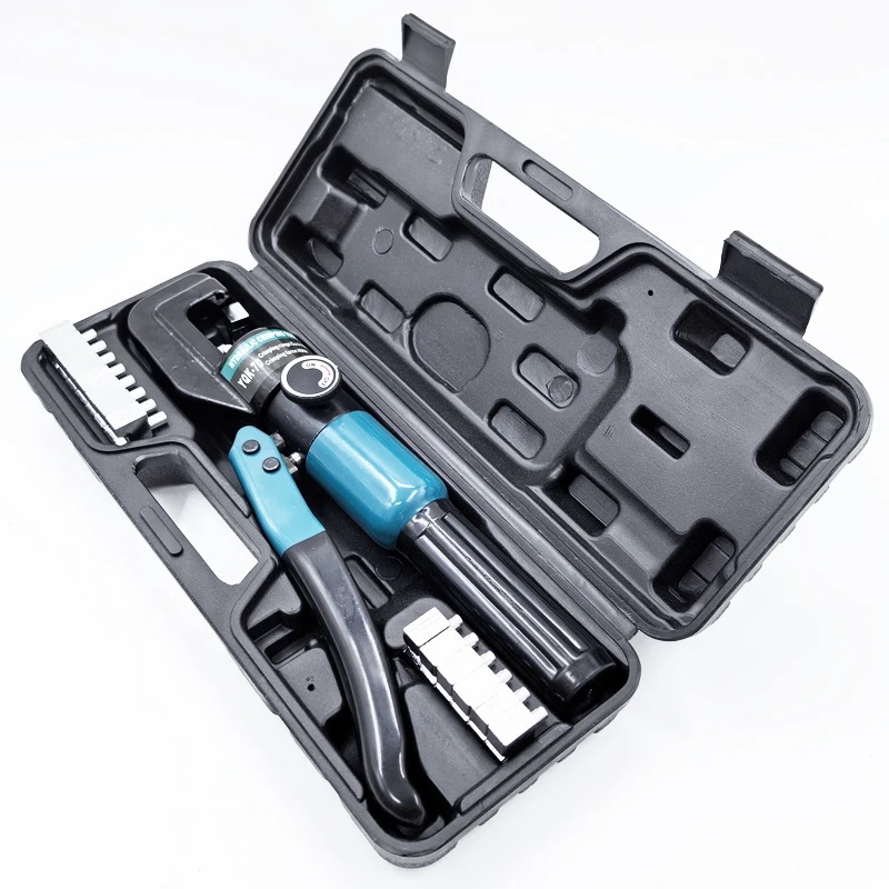 Pince à Sertir Hydraulique YQK-70 (8T) Avec 9 Matrices – Pour Cosses Cuivre, Outillage Pro