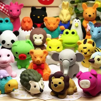 Random Animal Mini Erasers 1