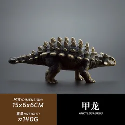 Hyper - Realistic Tyrannosaurus Rex Dinosaur Figure - Premium Rubber Desktop Ornament and Collectible Decor Piece (Ankylosaur)