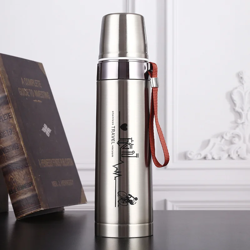 Thermos Alimentaire Portable à Double Couche en Acier Inoxydable