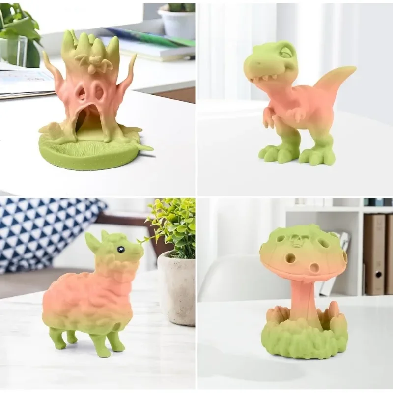 PLA + 그라디언트 필라멘트, PLA + 필라멘트, 무광 색상 변경 PLA, 다색, 빠른 색상 변경, 3D 인쇄 필라멘트, 1kg, 1.75mm