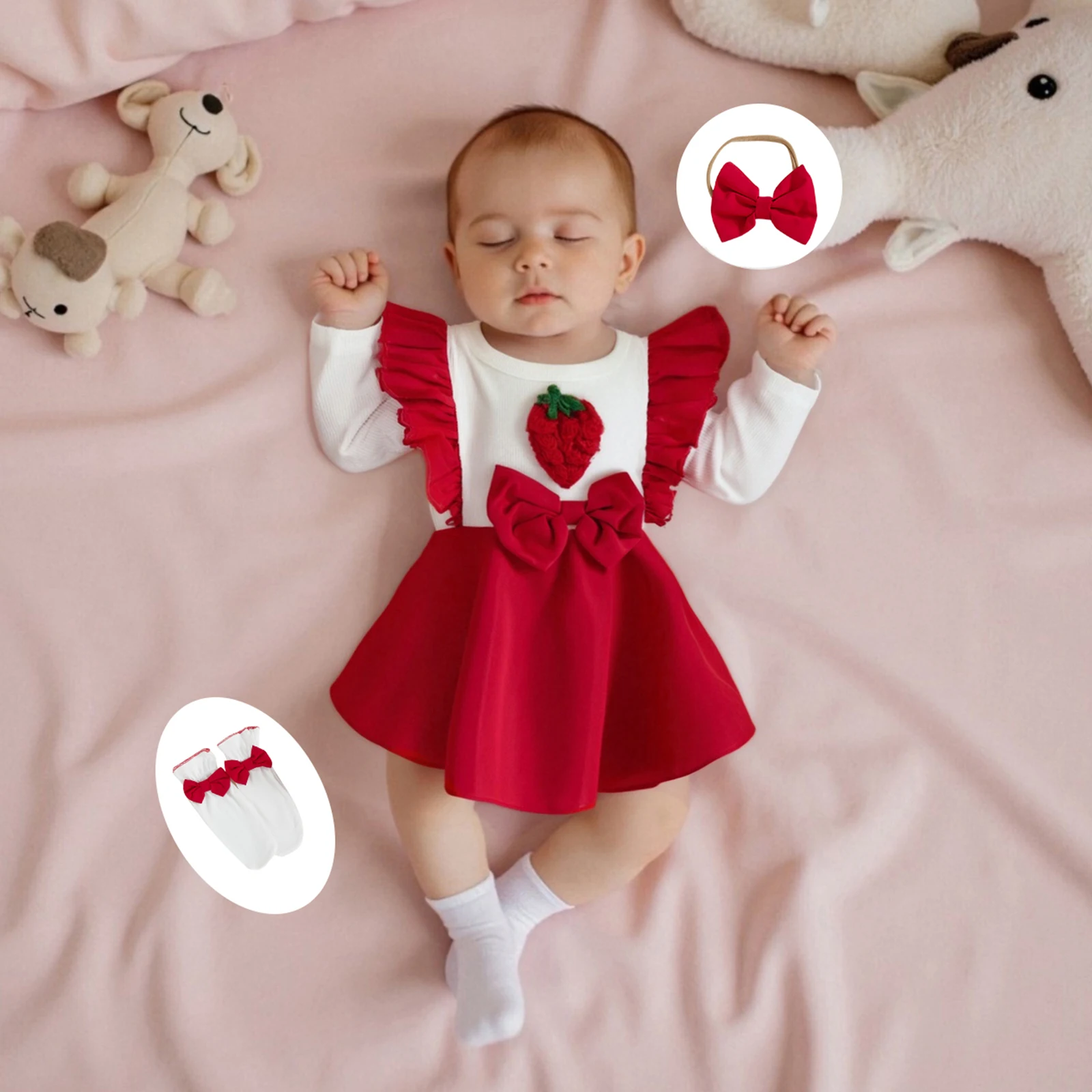 white christmas dresses Strawberry T-Shirt Dress and Purse Crochet Pattern main image 1