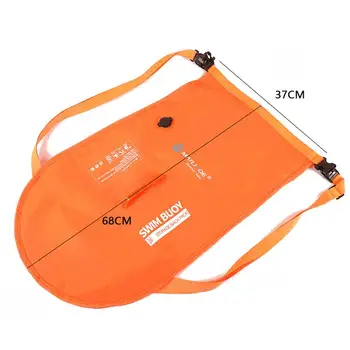 Swimming Buoy For Adults Swim Buoy Float Backpack Highly Visible Swimming Bubble Buoy Float For Safe Swim Training & Open Water 5