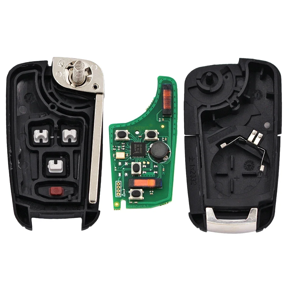 Car Remote Key Ecusells Keyless-go Remote Smart Car Key 315/433MHz ID46 Chip HU100 Blade for Chevrolet Cruze Sonic Malibu Impala Equinox Camaro