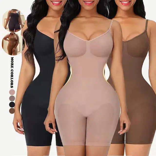 

Fashion Simple New Women's Postpartum Body Shaping Abdominal Scarless One-Piece Bodysuit Open Crotch Buttock-Lifting Jumpsuit