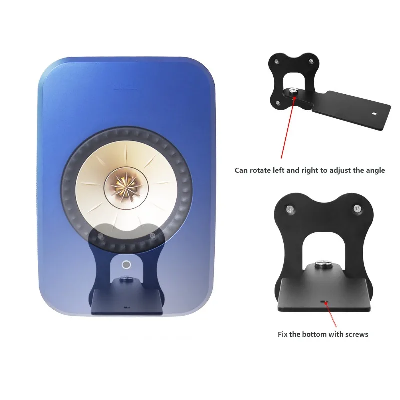 Staffa A Parete Supporto Regolabile In Metallo Per Kef Lx Ii Angolo Regolabile Audio Con Viti Di Montaggio Dropshipping Di Alta Qualità