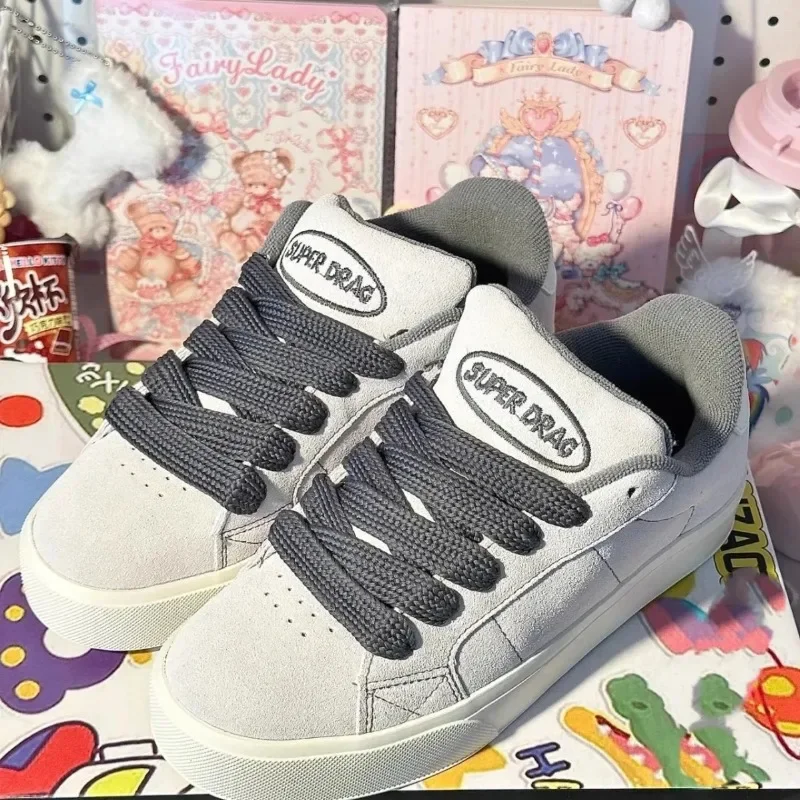 Women Casual Shoes Fashion Low Cut Lace-Up Leisure Sneakers Outdoor Comfortable Non-Slip Female Flats Trainers 35-40 6