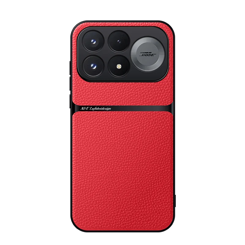 Magnetic PU Leather Ultra-Thin Phone Cover with Camera Protection