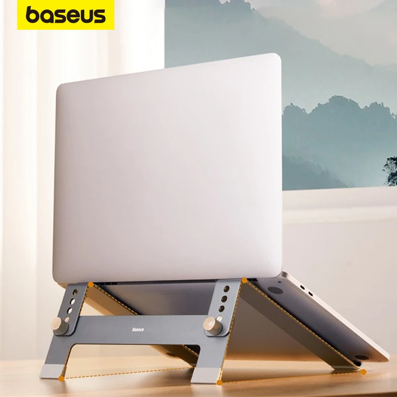 BaseusLaptopStandFoldableAluminumAlloyPortableNotebookStandFor