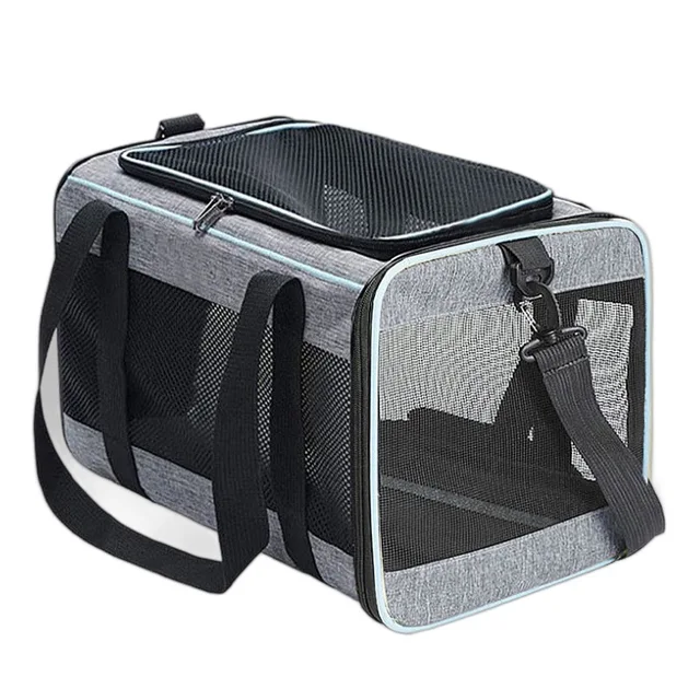 Cat Dog Carrier Bag for Pets Up to 16 Lbs Large Capacity Soft-Sided Cat Bag Animal Carriers Travel Puppy Carry 2
