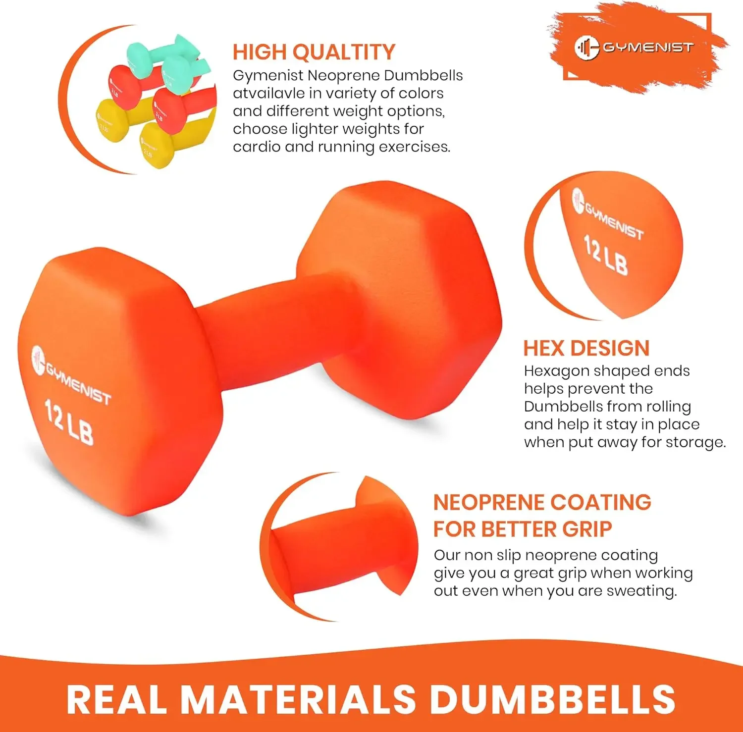 Neoprene Grip Dumbbells 3