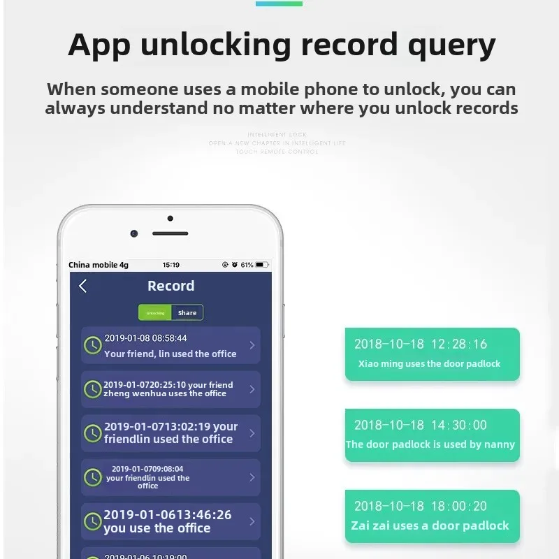 Smart Bluetooth Fingerprint Lock Outdoor Waterproof Large Electronic APP Unlock Home Storage Cabinet Anti-Theft Door Lock