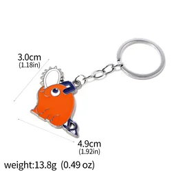 Cute Pochita Keychain & Cosplay Figure Pendant Ornaments - Anime - Inspired Charms and Jewelry Gift Accessories (K00577)