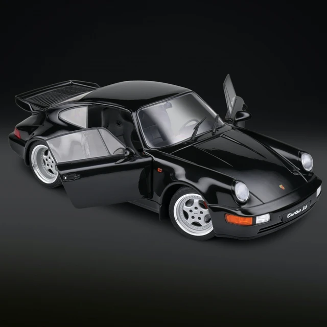 Porsche 911 964 Turbo Black Solido 1/18