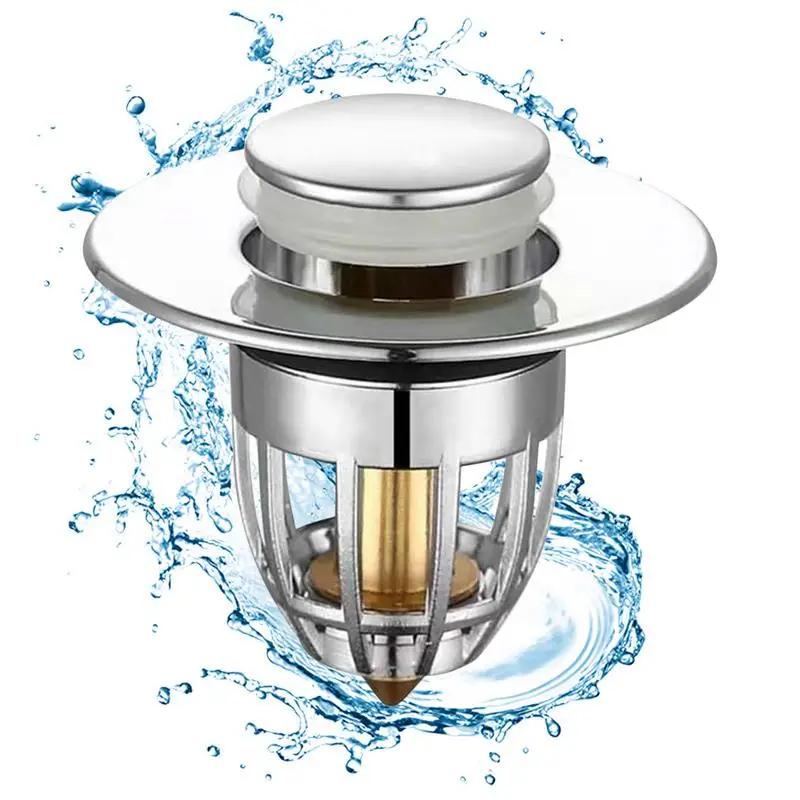 Universal Bathroom Sink Drain Hair Catcher Plug