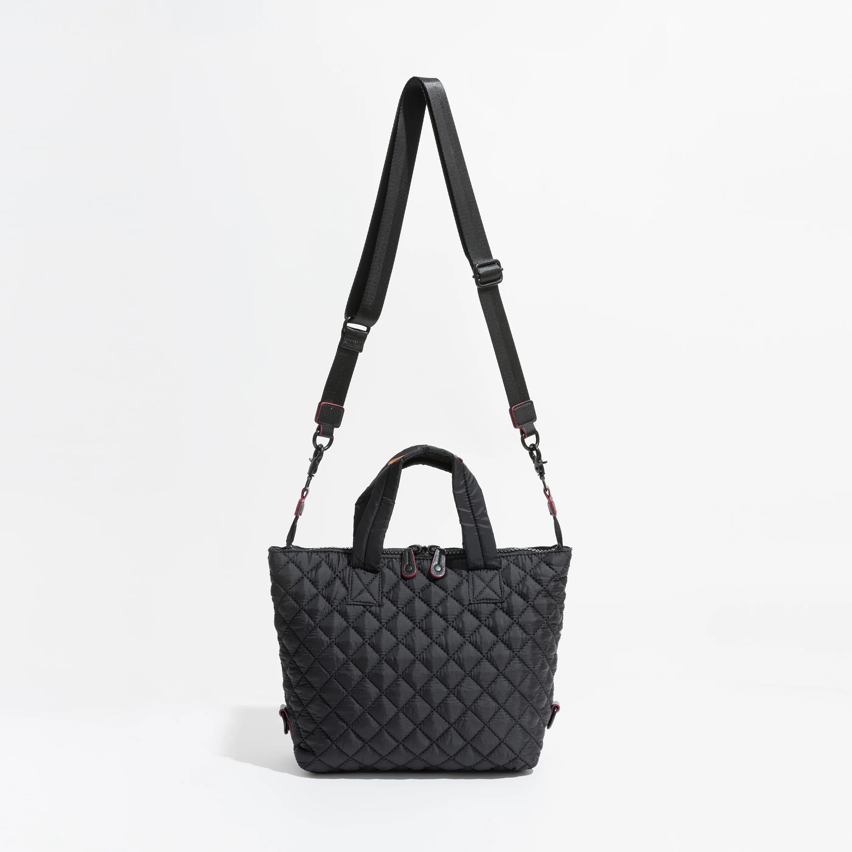 MABULA M Size Luxury Brand Quilted Padded Top Handle Purse for Women Chic Small Nylon Crossbody Pillow Bag Tote Evening Handbag