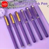High Quality Purple Ink Gel Pens - Smooth Writing , 0 . 7mm, LargCapacity-Ldeal For Office And School Supplies- 3 / 6 / 12pcs 1