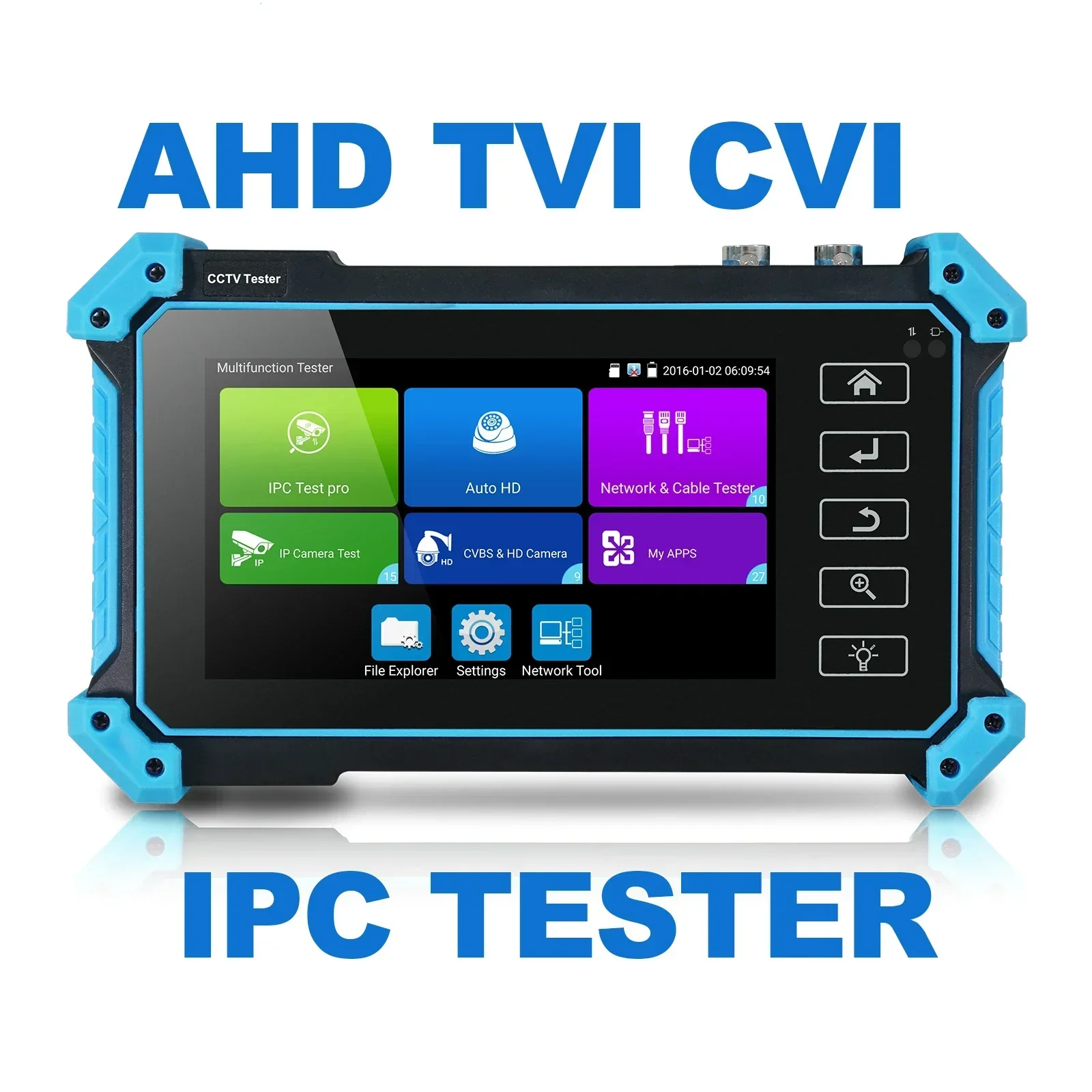 IPC-5200 Plus Full HD 8MP Cvi Tvi Ahd Cvbs Monitor Camera IP Discovery 5.4inch IPS Touch Screen PTZ Control CCTV Tester WANGLU cctv camera tester